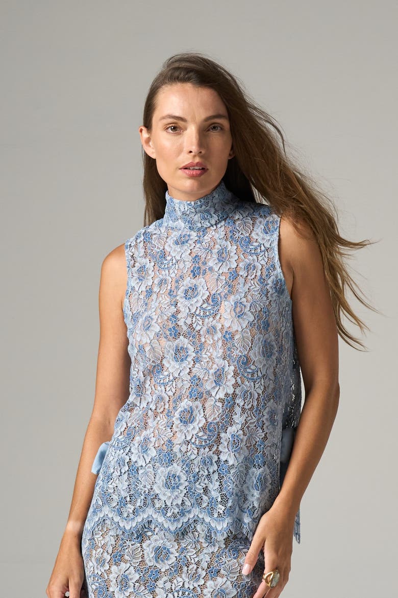 Sylvee Top, Main, color, Cornflower