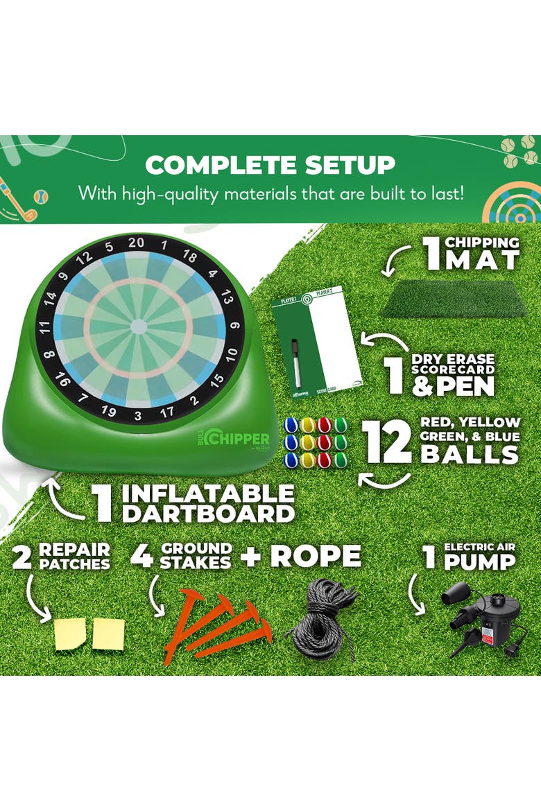 XL Bull Chipper Giant Golf Darts, Alternate, color, Green