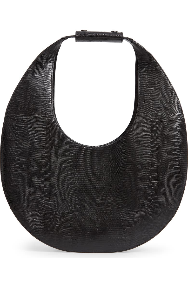 STAUD Large Moon Leather Bag, Alternate, color,