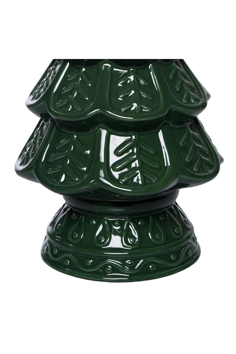 Evergreen Tree Figurine, Alternate, color, Green