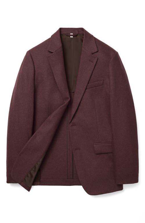 Bonobos Jetsetter Slim Fit Heathered Burgundy Knit Wool Blend Sport Coat In Burgundy