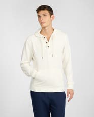 Onia Waffle Half Button Hoodie