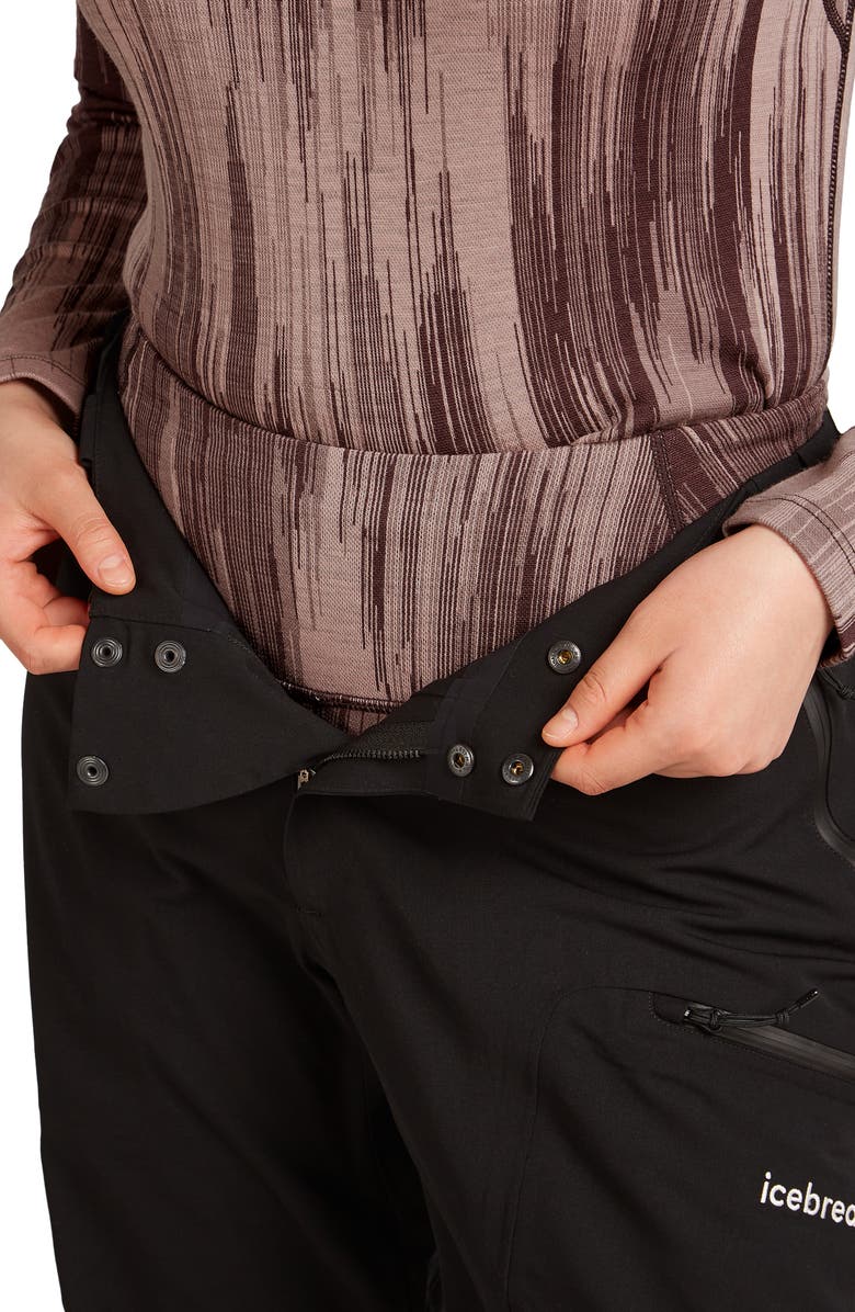 Icebreaker Merino Wool 260 Vertex Leggings, Alternate, color, Java/Pink/Summit/Blush