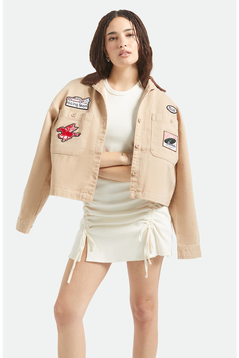Utopia Patchwork Overshirt, Main, color, WASHED TIMELESS TAUPE