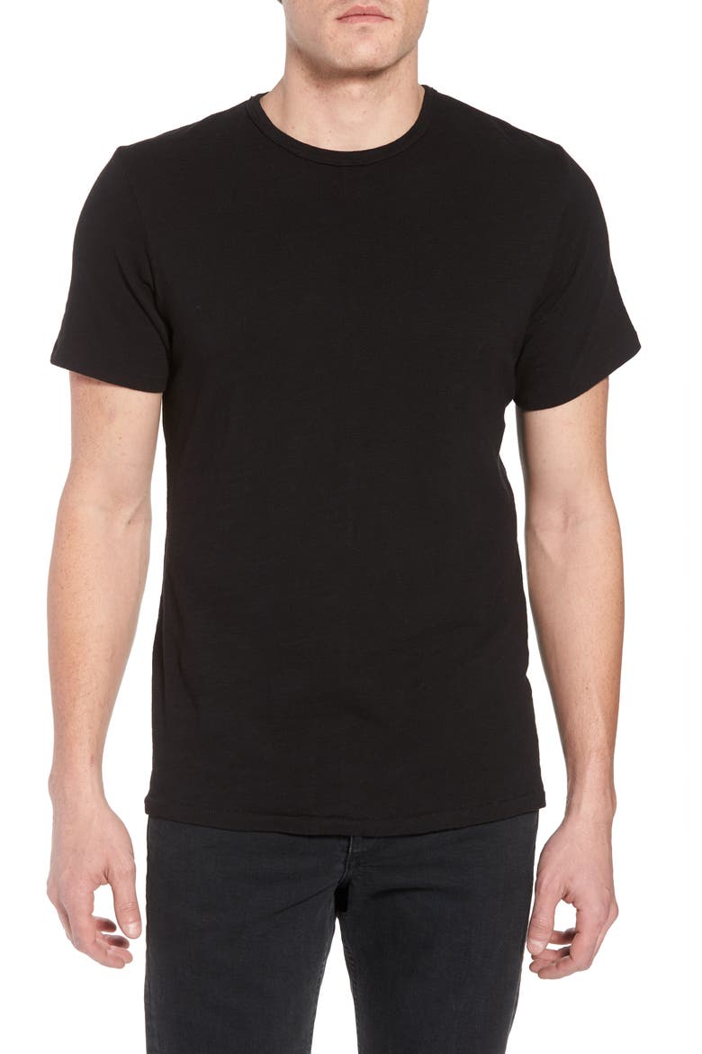 Classic Flame Tee, Main, color, JET BLACK