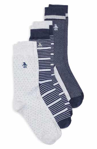 Original Penguin Gates Birdseye Crew Socks - Pack of 3