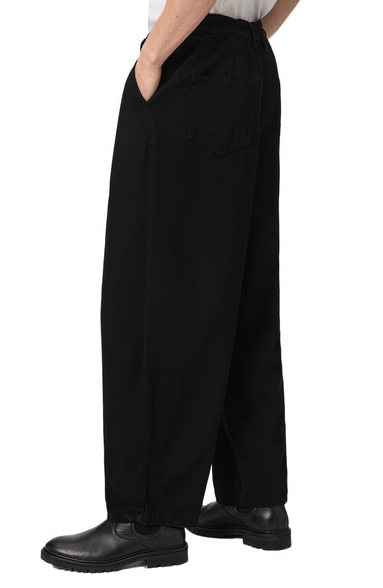 AllSaints Becco Straight Leg Pants, Alternate, color, Black