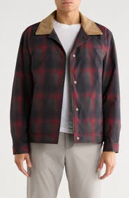 Pendleton Plaid Corduroy Collar Ripstop Shirt Jacket