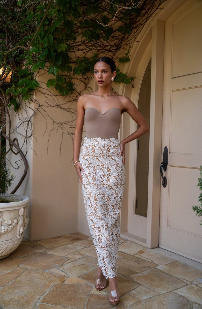 JLUXLABEL Lace Romance Skirt, Alternate, color, 