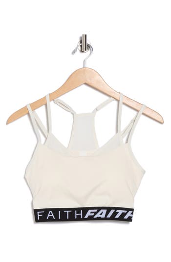 Faith Connexion Strappy Sports Bra In White