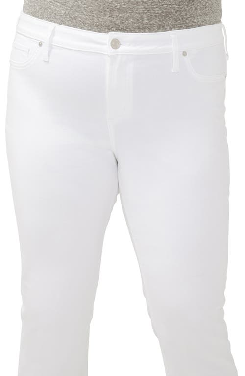 Silver Jeans Co. Plus Size Suki Mid Rise Curvy Fit Kick Flare Jeans In White
