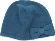 Portolano Cashmere Beanie with Bow