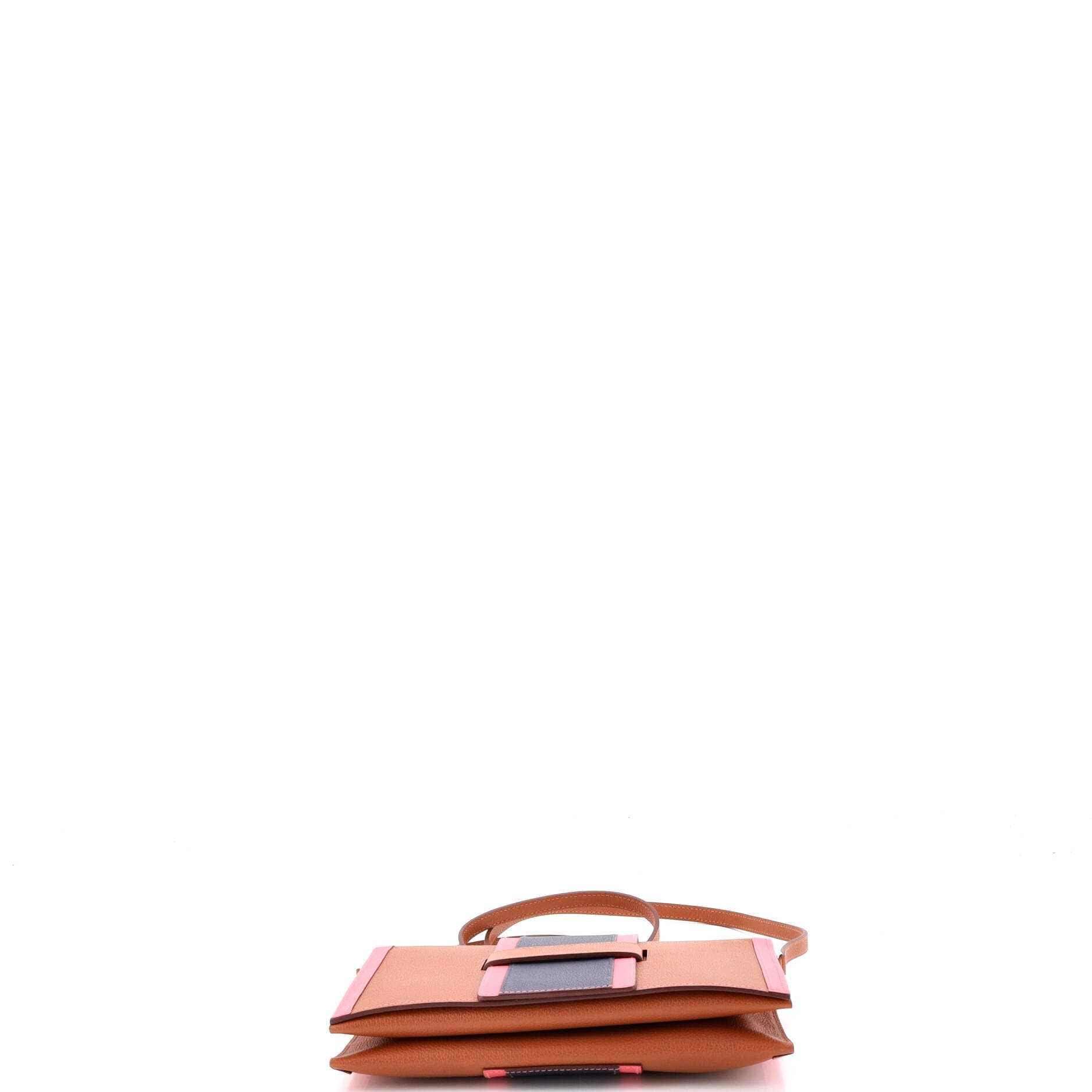 Pre-Owned Hermes H Passant Clutch Shoulder Bag Evercolor, Alternate, color, Gold