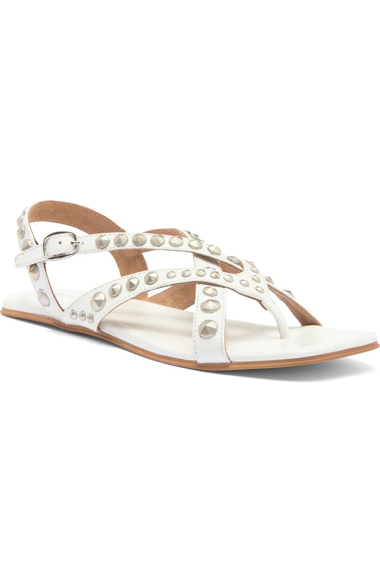 Jeffrey Campbell Xanthe Slingback Sandal, Main, color, White Silver