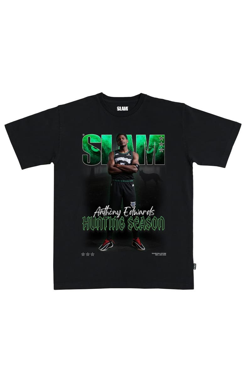 SLAM Unisex SLAM Anthony Edwards Black Minnesota Timberwolves Cover T-Shirt, Main, color, Black