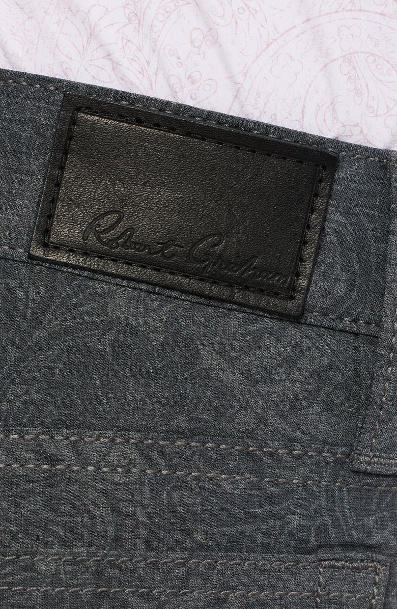 Robert Graham Alton Paisley Straight Leg Golf Pants, Alternate, color, Grey