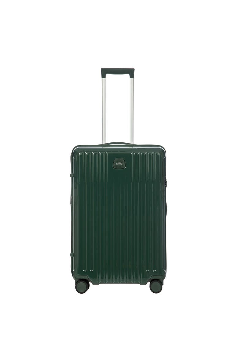 Positano Hardside Expandable 27" Medium Checked Spinner Luggage, Main, color, Emerald