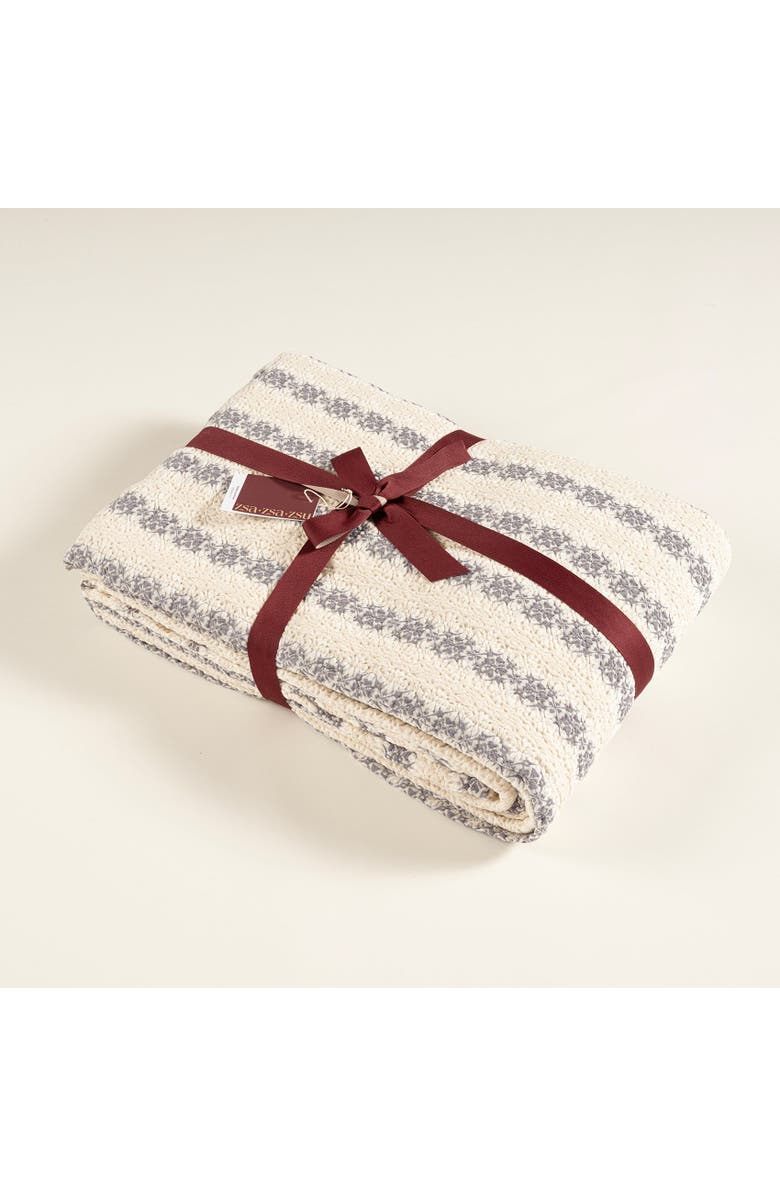 Zsa Zsa Zsu Costa Jacquard King Size 100% Cotton Bedspread Set 110X102 In, Main, color, Beige