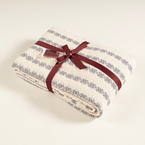 Costa Jacquard King Size 100% Cotton Bedspread Set 110X102 In