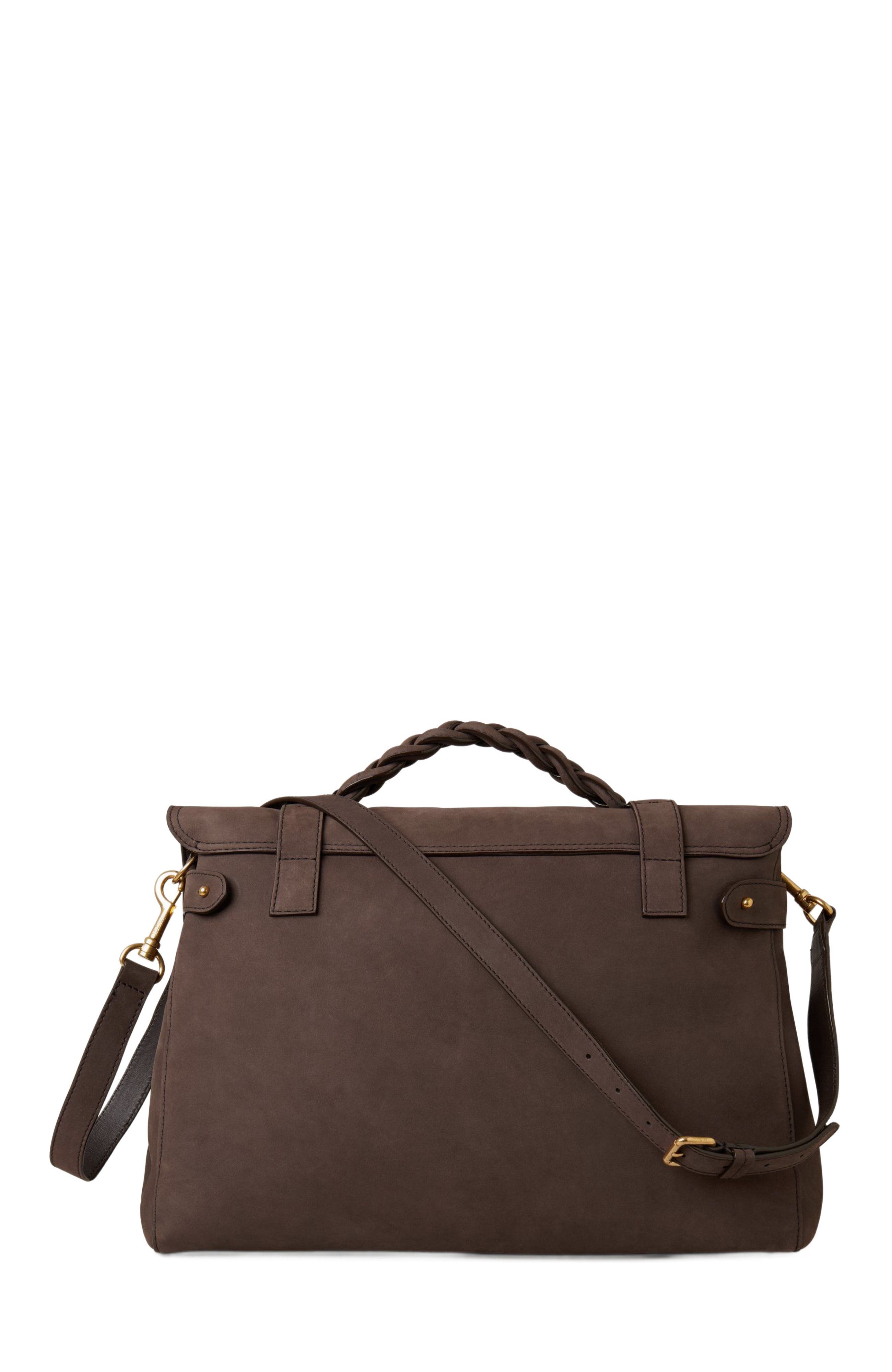 Mulberry Oversized Alexa Nubuck Satchel, Alternate, color, 