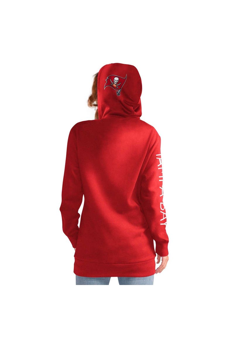 Women's G-III 4Her by Carl Banks Red Tampa Bay Buccaneers Extra Inning Pullover Hoodie, Alternate, color, Red