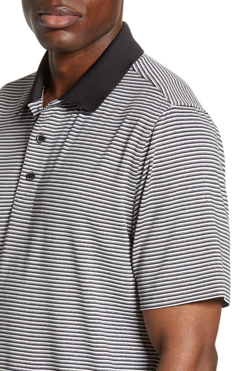 Cutter & Buck Forge DryTec Stripe Performance Polo, Alternate, color, Black