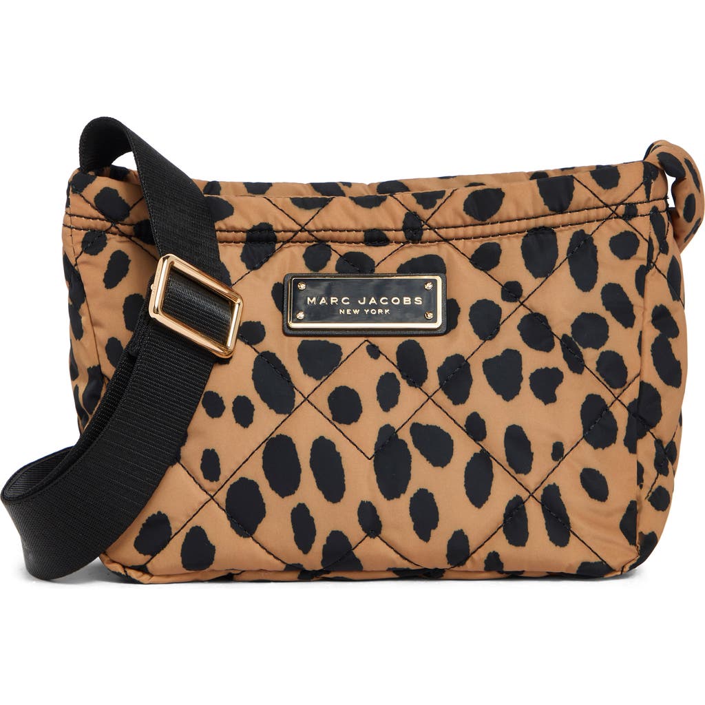Marc Jacobs Cheetah Print Quilted Nylon Crossbody Bag