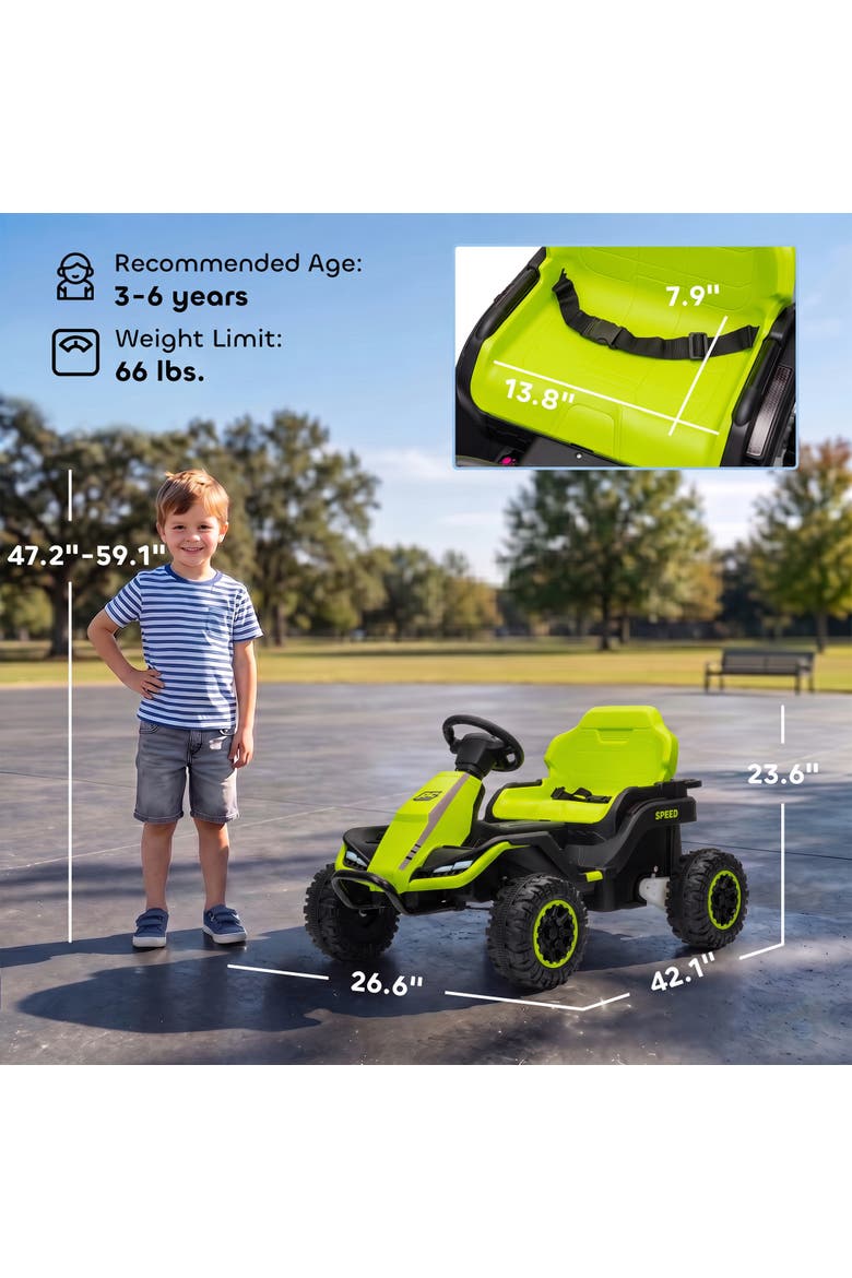 Qaba Battery Powered Electric Ride On Car | Nordstrom