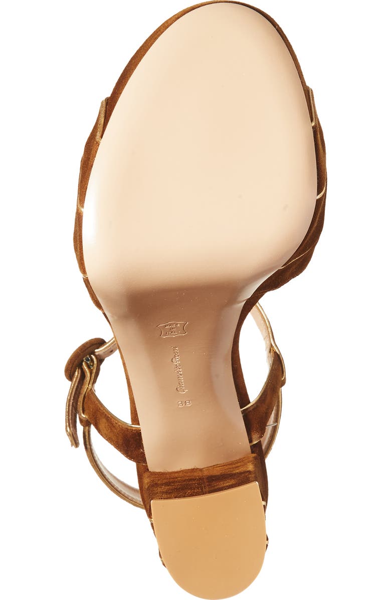 Gianvito Rossi Ankle Strap Platform Sandal, Alternate, color, Mekong Texas