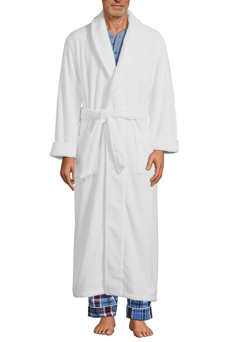 Full Length Turkish Terry Robe, Main, color, White
