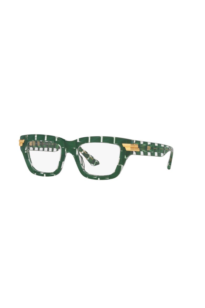 50mm Rectangle optical glasses, Main, color, Green