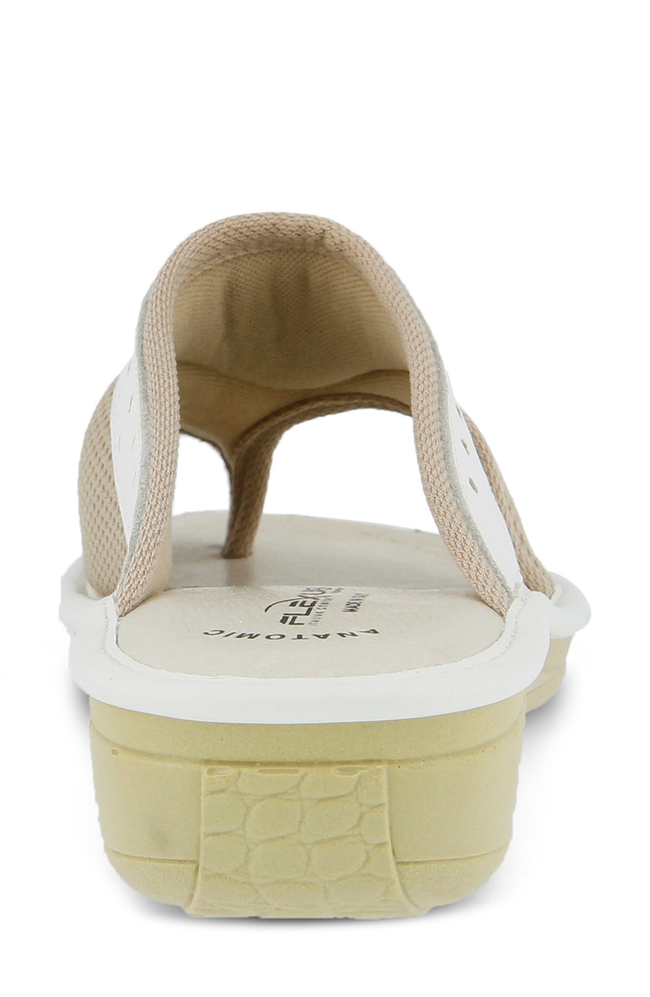 Pascalle Slide Sandal, Alternate, color, WHITE FABRIC