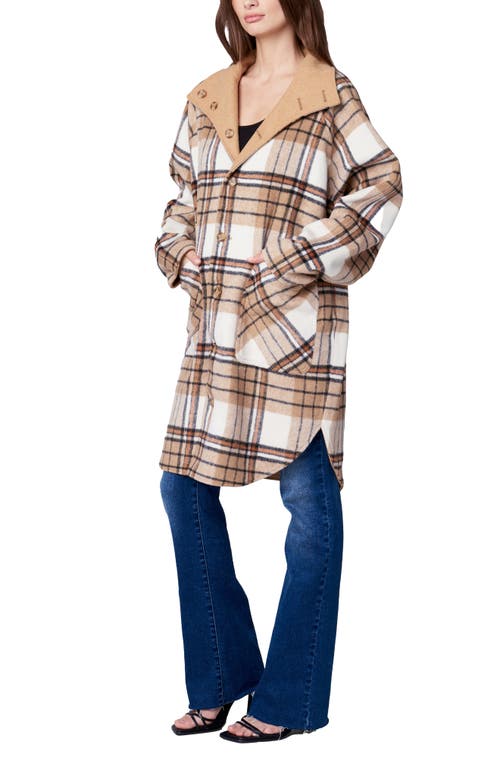 BLANKNYC BLANKNYC OVERSIZE PLAID SHIRT JACKET