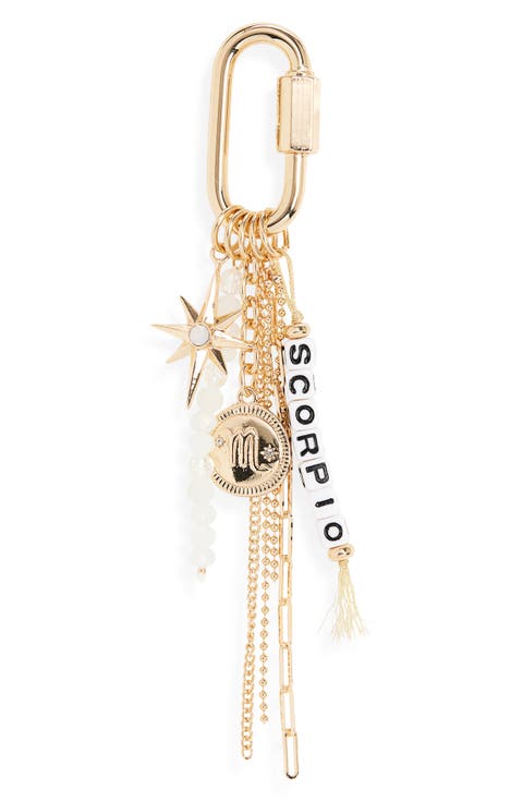 Zodiac Bead Bag Charm