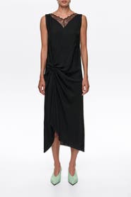 BIMBA Y LOLA Lace Knot Midi Dress