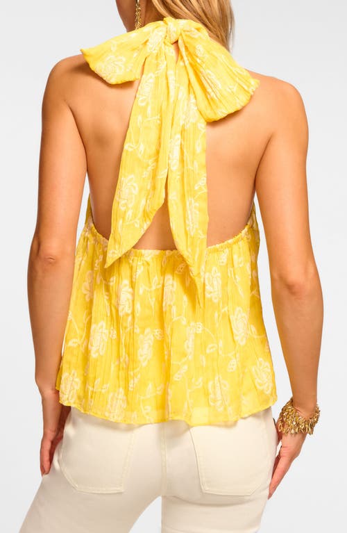 RAMY BROOK RAMY BROOK EMERIE EMBROIDERED HALTER NECK TOP
