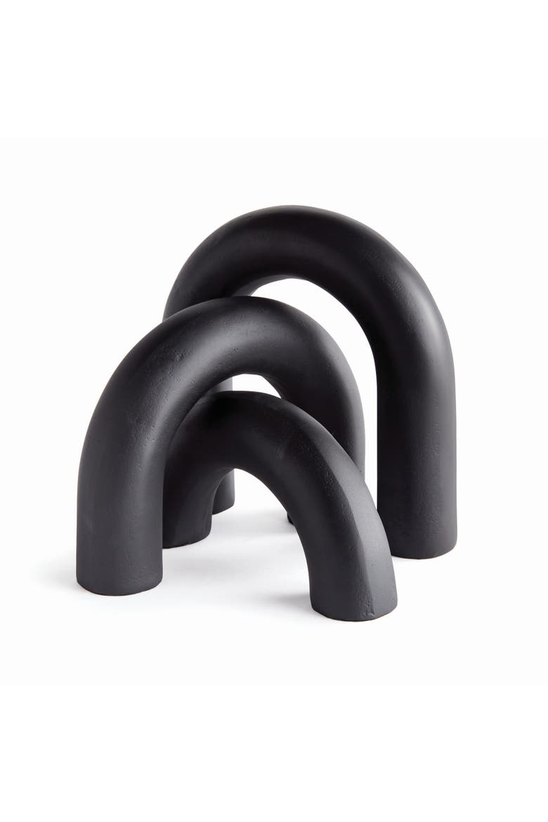 Arco Sculptures Decorative Objects Set of 3, Main, color, Black