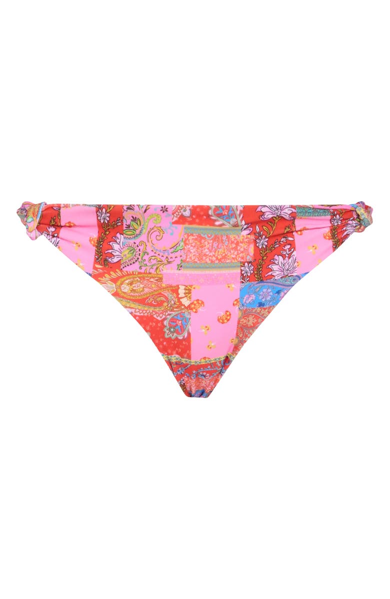 VYB High Leg Knotted Bikini Bottoms, Alternate, color, 