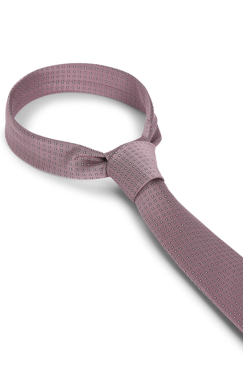BOSS Neat Silk Blend Tie, Alternate, color, Light Pink