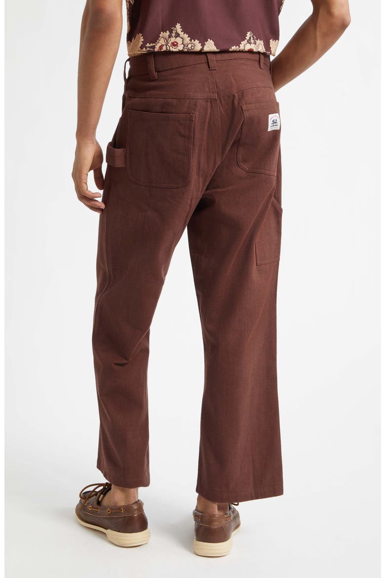 Knolly Brook Twill Trousers, Alternate, color, BROWN