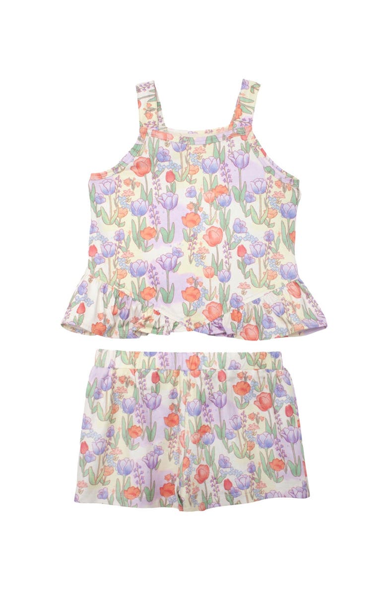 Mabel + Honey Tulip Twirl Tank Two Piece Set, Main, color, Purple