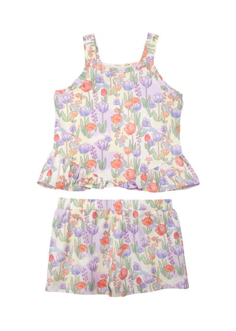 Tulip Twirl Tank Two Piece Set (Toddler, Little Kid & Big Kid)