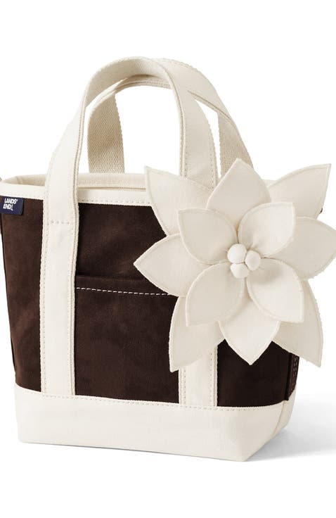 Medium 5 Pocket Open Top Canvas Tote Bag