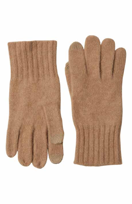 Amicale Cashmere Rib Knit Gloves