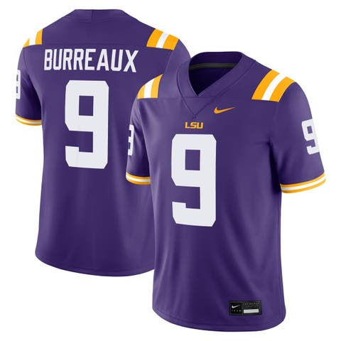 Men's Nike Joe Burrow Purple LSU Tigers "Burreaux" Nameplate Home Game Jersey