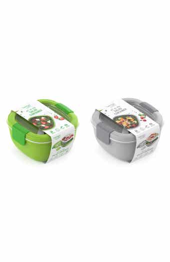 BENTGO 2-Pack All-in-One Glass Salad Containers