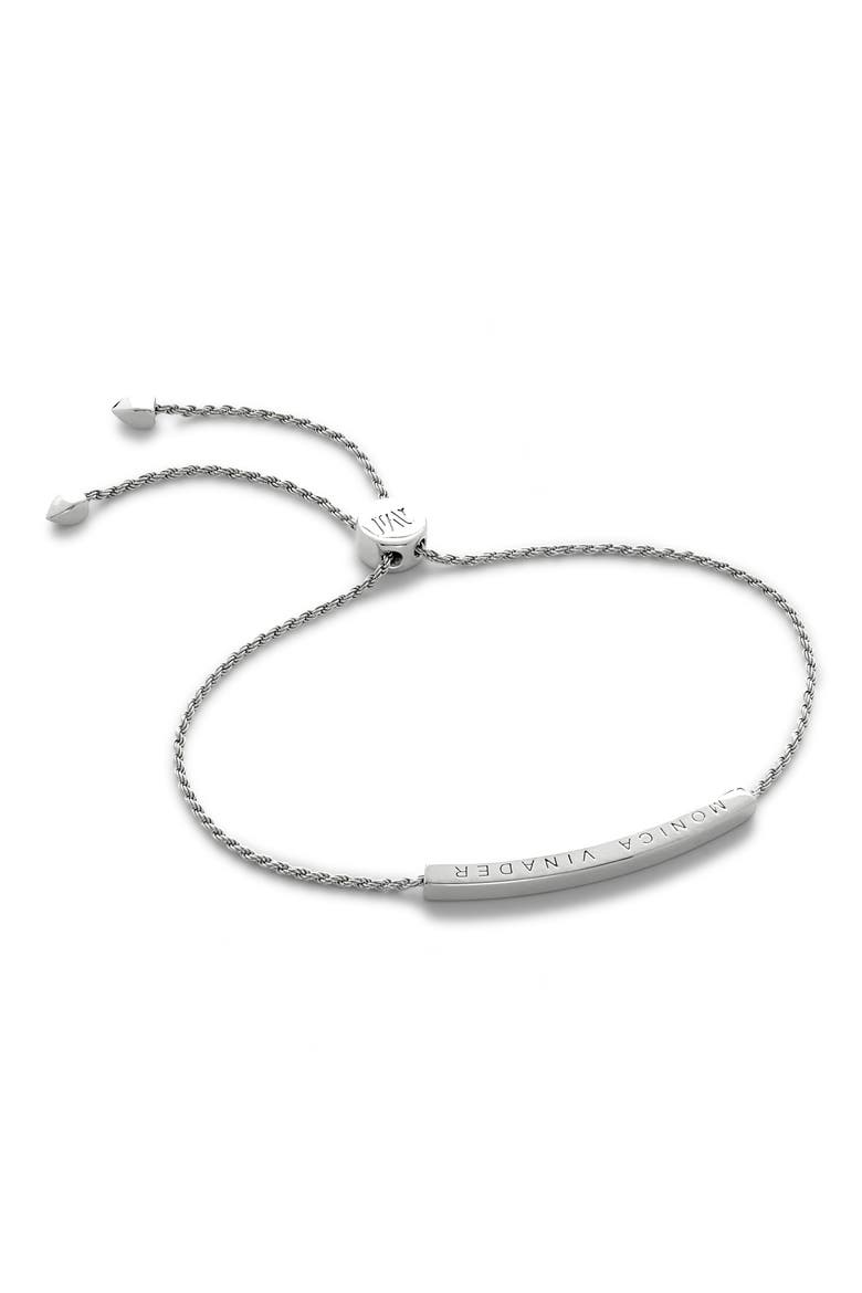 Linear Mini Friendship Chain Bracelet, Main, color, STERLING SILVER