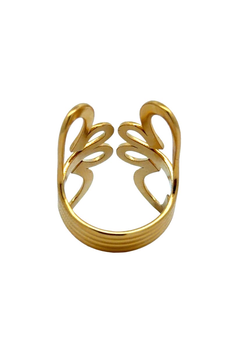Gemini Jewelry Open Butterfly Ring, Alternate, color, Yellow