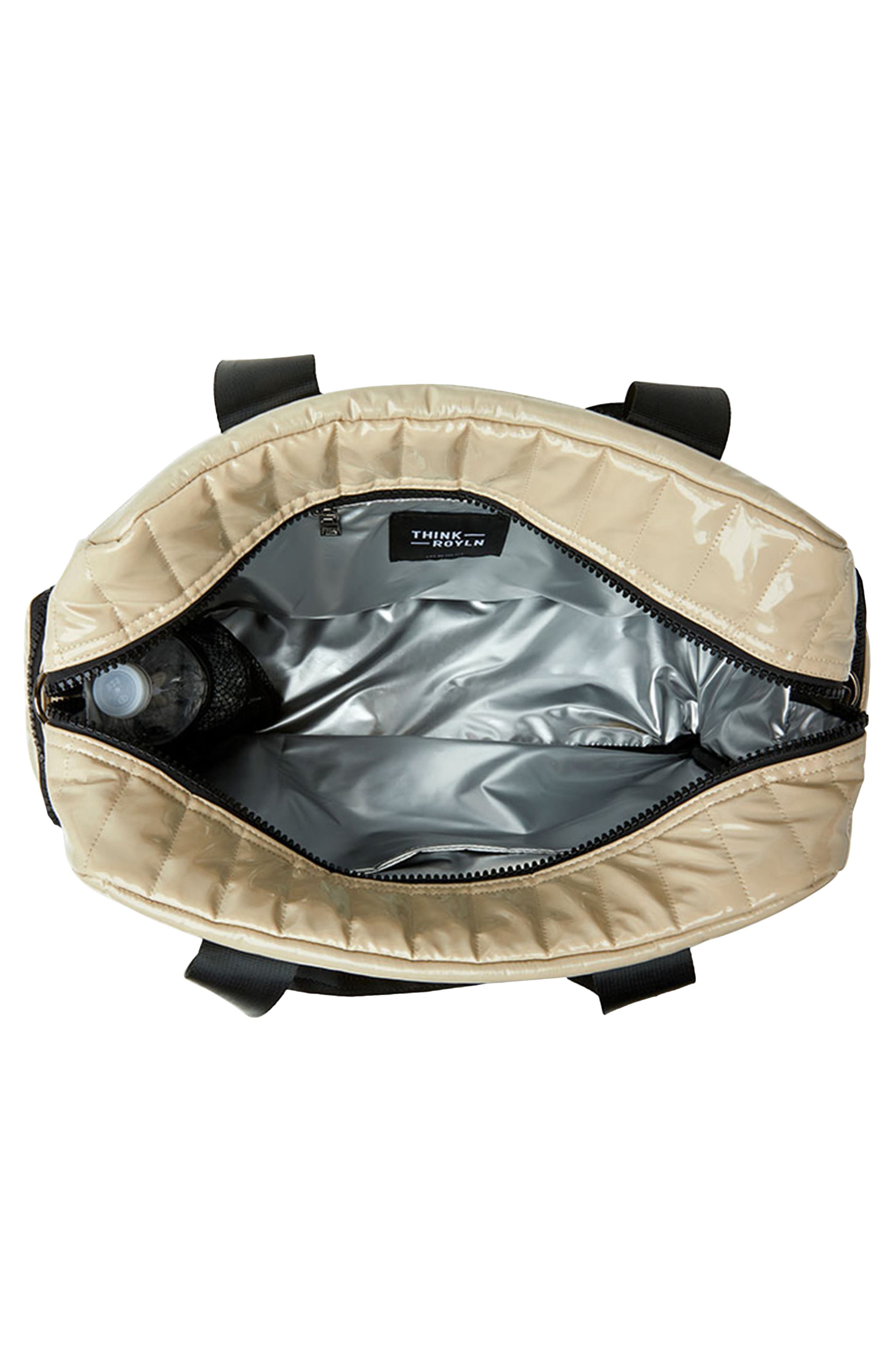 THINK ROYLN Voyager Travel Bag, Alternate, color, Blonde Patent