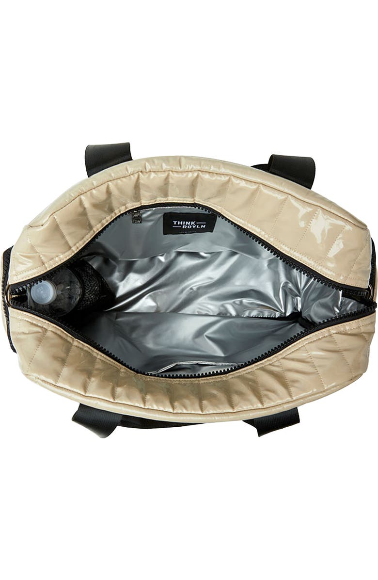 THINK ROYLN Voyager Travel Bag, Alternate, color, Blonde Patent